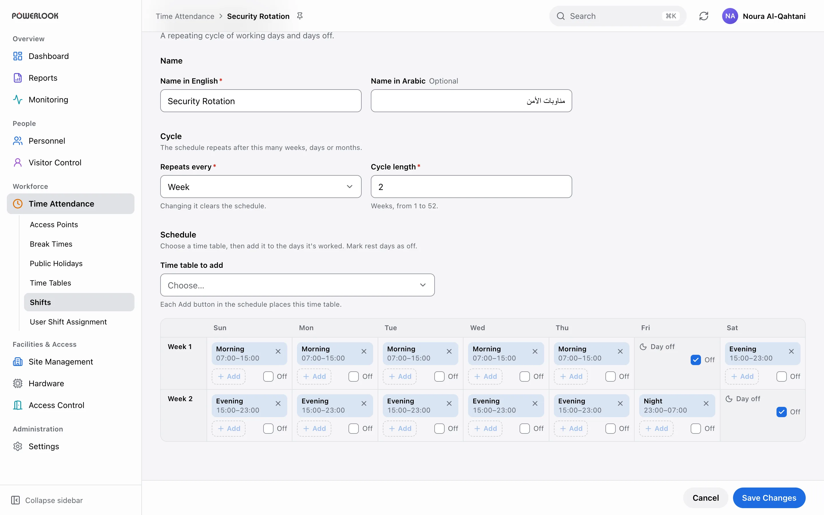 Time and attendance: Manage shifts, breaks, holidays and daily attendance across teams.