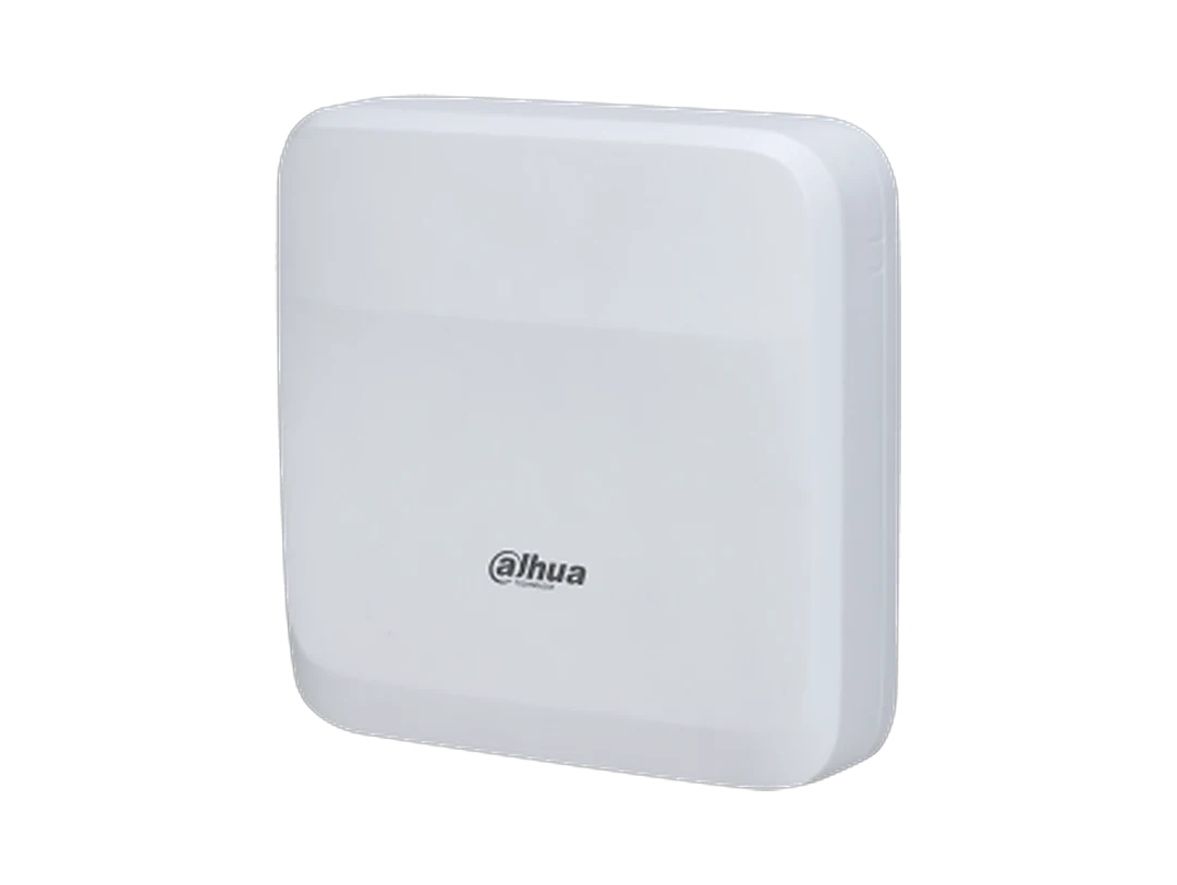 The Dahua DHI-ASC3202B two-door access controller, a white wall-mounted box.